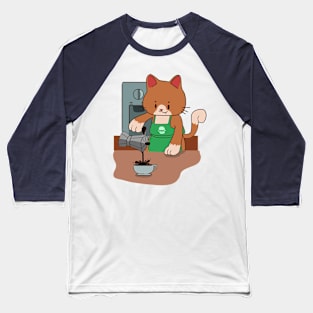 Barista cat Baseball T-Shirt